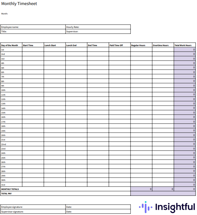 7 Free Timesheet Templates You Can Download and Use Now